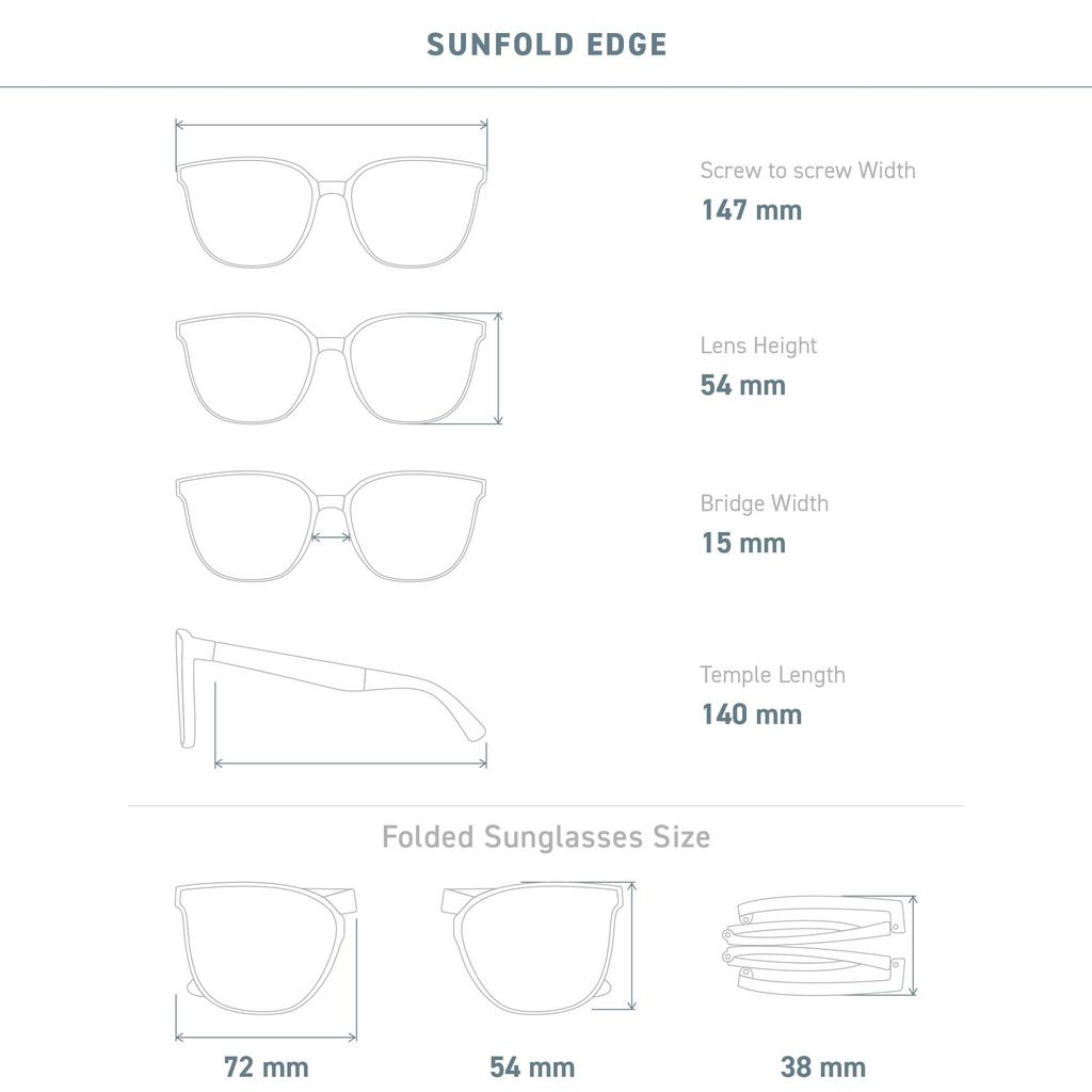 EYEGLAD SUNFOLD LITE Blue Light Blocking Folding Sunglasses with UV400 LumiX for Outdoor Travel Protection, High-Definition Lenses, Unisex,