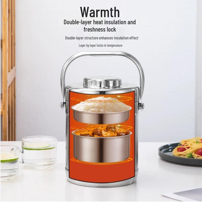 Zebian Ανοξείδωτο Θερμός Φαγητού με Κενού