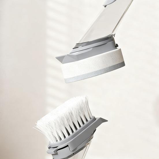 Cleaning Brush with Ergonomic Anti-Slip Handle Strong Bristles Pot Cleaner Efficient Stain Removal Multi-Purpose Kitchen Brush