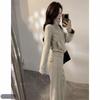 Korean-Style Velvet Sportswear Set: Women's Autumn/Winter Jacket & Wide-Leg Pants, Two-Piece Hoodie Set