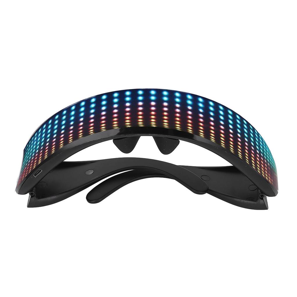 LED Glasses Bluetooth APP Controlled Customizable RGB Light Up Glasses for Cosplay Party Music Festi