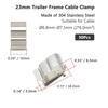 10 Pcs Solar Panel Wire Clip For 2X6Mm Stainless Steel Cable Trailer Photovoltaic Clamps Clip Organizer For Pv Wiring Boat