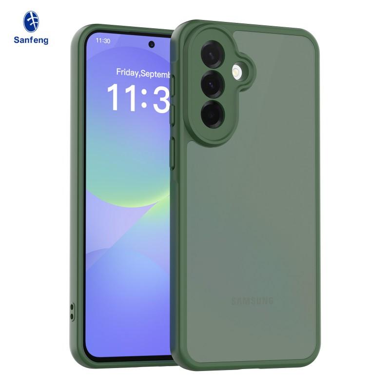 Suitable GalaxyA57 Protective Case A26 Phone A37 Skin-feeling PC+TPU Drop Resistance Fine Hole Matte Shell