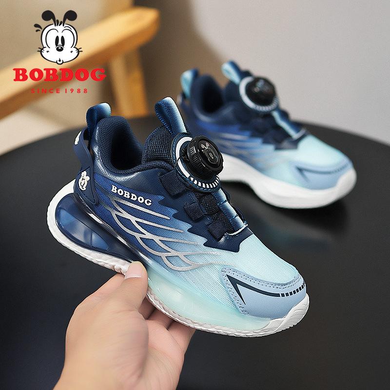 Babu Bean classmate girls' sports shoes autumn new mesh breathable children's shoes rotating buckle boys running shoes
