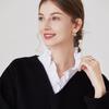 White Ribbon Fake Collar Decoration Lace Shirt Collar Detachable For Women Blouse Neckline Sweater Collar Shoulder Warp Collar