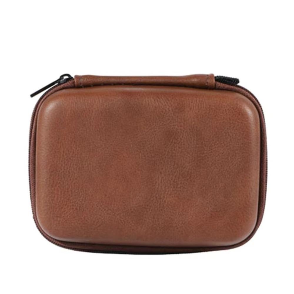 Anti-collision Charger Protective Cover PU Leather Earphone Storage Bag USB Data Cable Organizer