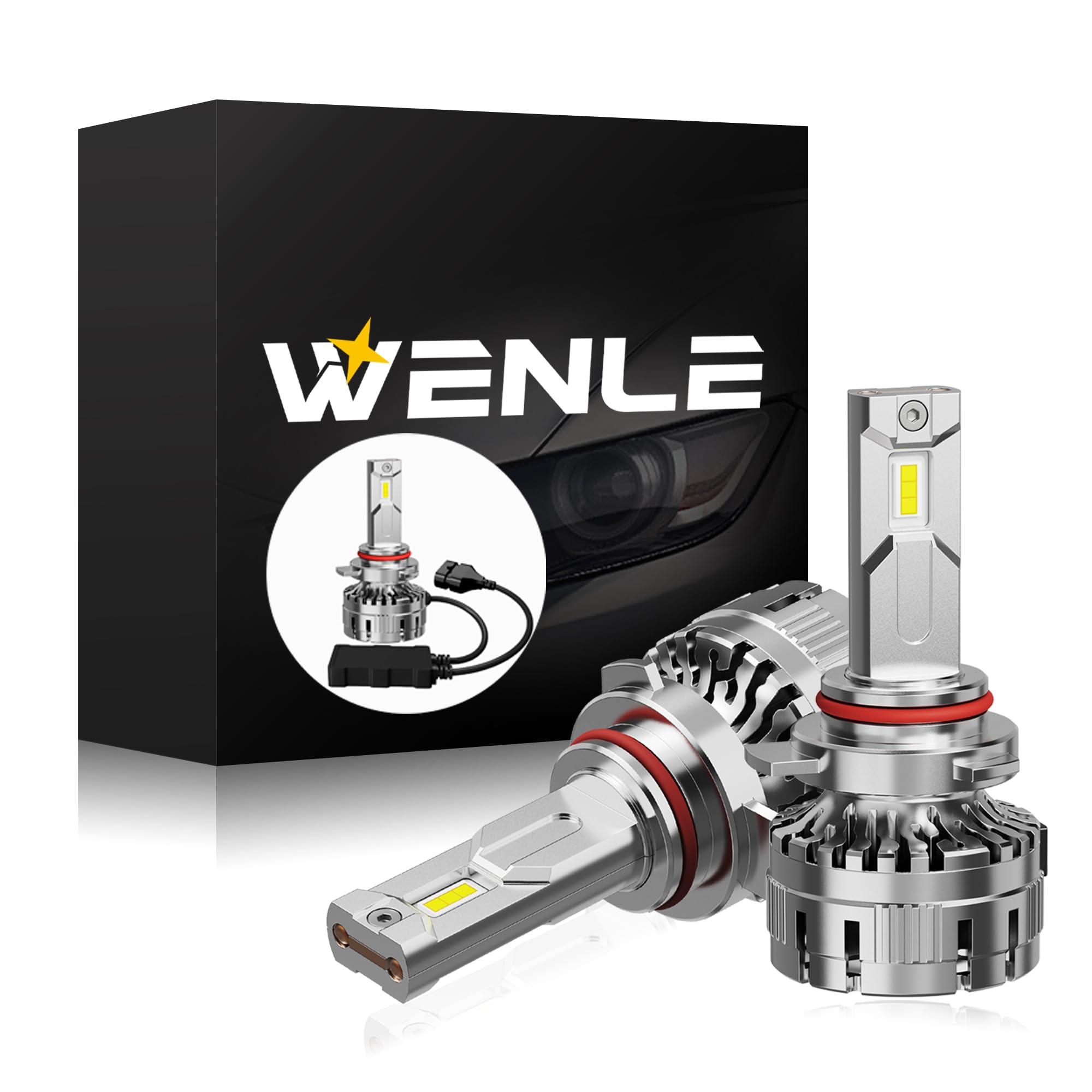 

WENLE HIR2 LED 172 Вт превосходят GXP x 3 LED 20x 6000K Включает японский установочный комплект из 2 фар, Самые мощные в отрасли, Сверхъяркие,