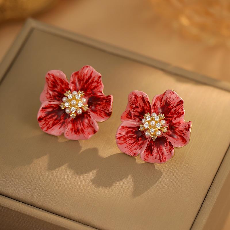 

Серьги Ankola Red Flower 2024: Нишевый роскошный стиль знаменитостей для женщин 18K