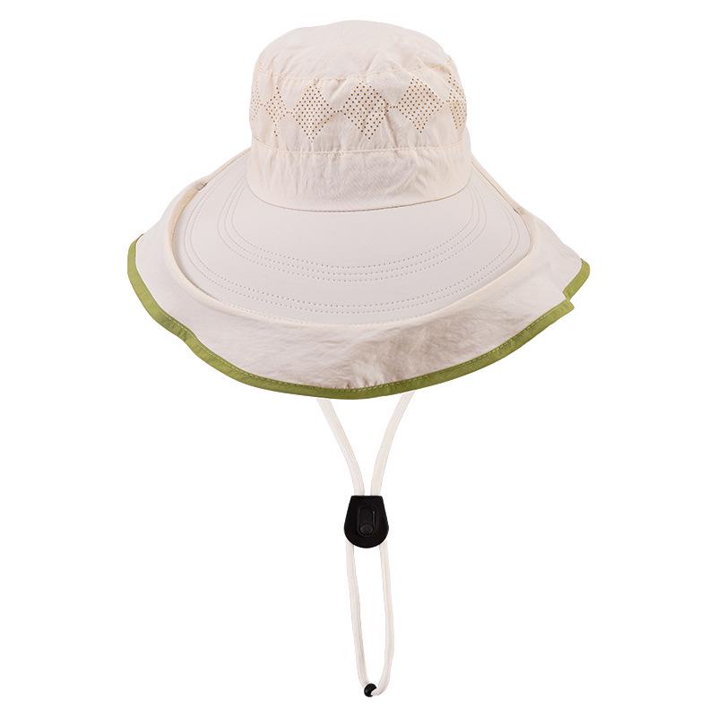Unisex Wide Brim Sun Protection Bucket Hat - Breathable Summer Outdoor Hat