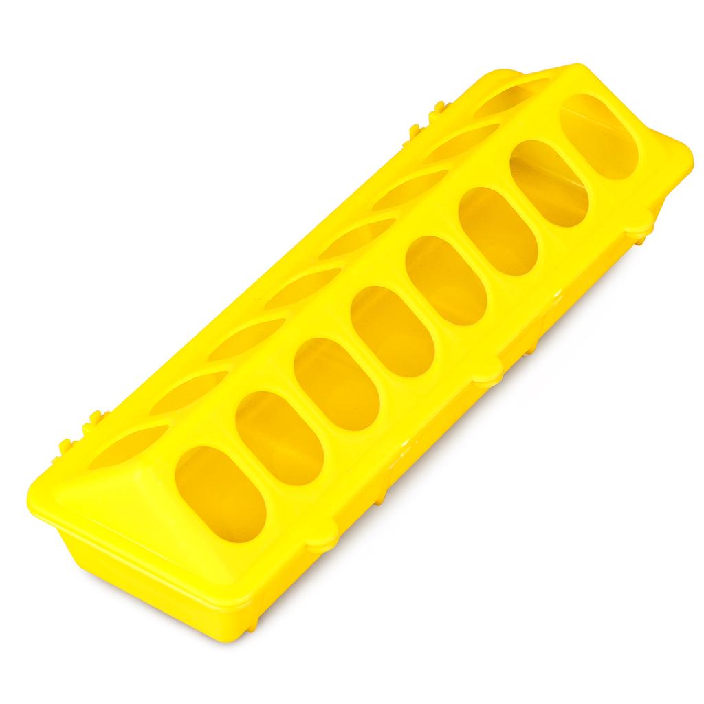 16 Hole Plastic Flip-Top Poultry Bird Feeder Ground Chicken Bird Feeder Trough Pheasant feeding bucket Quality Chick