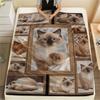 Kitten Sloth Lion Wolf Frame Print Flannel Blanket,High Quality Comfortable for All Seasons,Home Decor,Warmth and Comfort,Perfect for Christmas Gifts