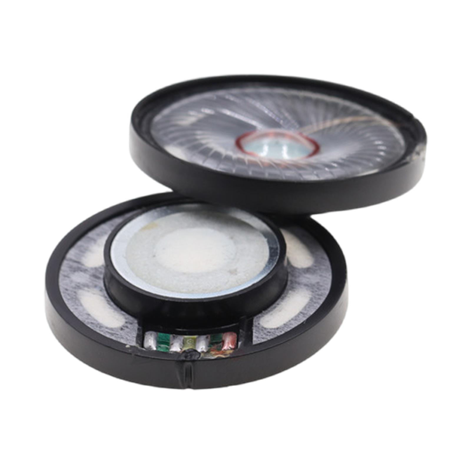 

2 шт. черный 50 мм драйвер динамика для наушников гарнитуры 32 Ом 112 дБ запчасти для ремонта динамика для наушников 50 мм драйвер динамика