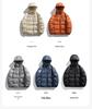ACU Men's Japanese-Style Outdoor Windproof Down Jacket: Warm, Oversized, Hooded, Nylon, Solid Color.
