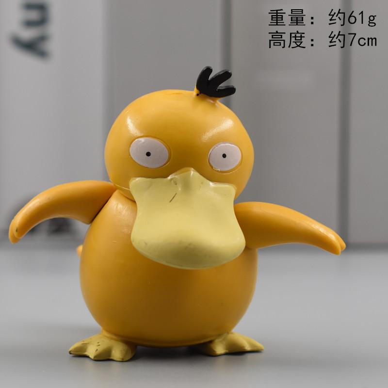 Cartoon Anime Figure Gengar Eevee Fuecoco Koraidon Psyduck Pikachu Desk Decoration PVC Model Doll Toys
