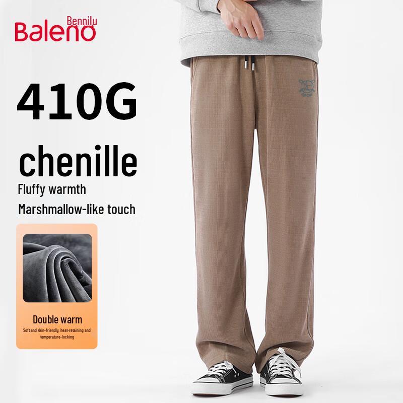 

Baleno Men s Fleece-Lined Chenille Casual Straight-Leg Pants 5XL