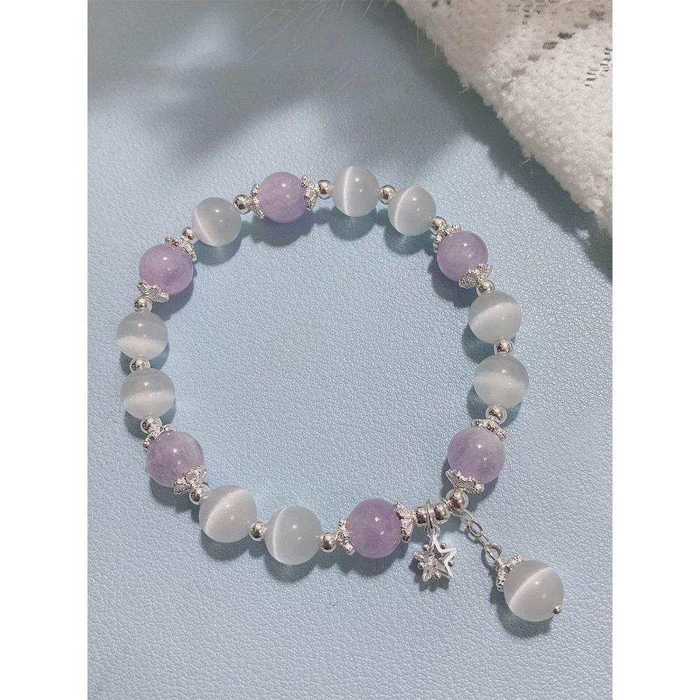 Bow Zircon Crystal Beaded Glass Bracelet New Chinese Retro Bracelet Fashion Versatile High Sense Jewelry Women