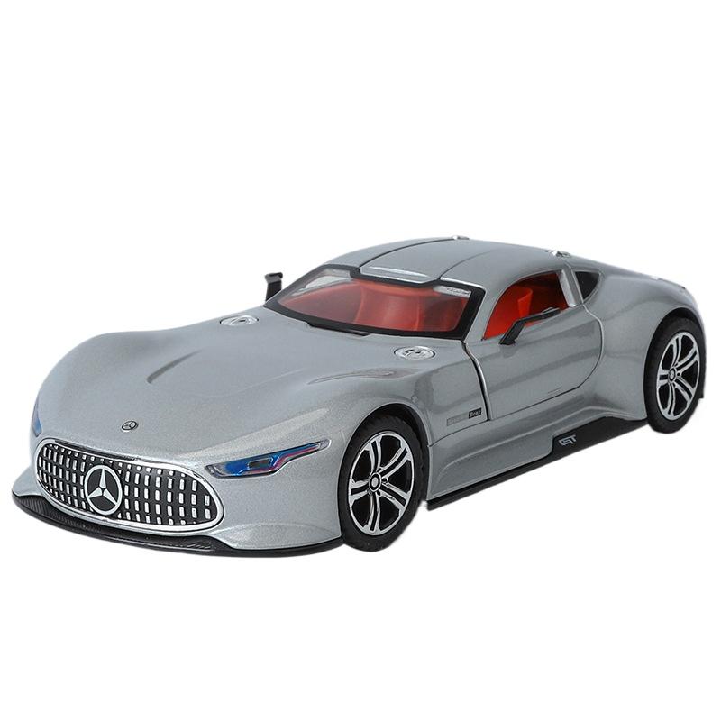 

Simulation 1/24 Benz AMG Vision GT Alloy Car Model Metal Diecast Toy Vehicle Boy Birthday Gift Collection Home Decor Miniature серебряный