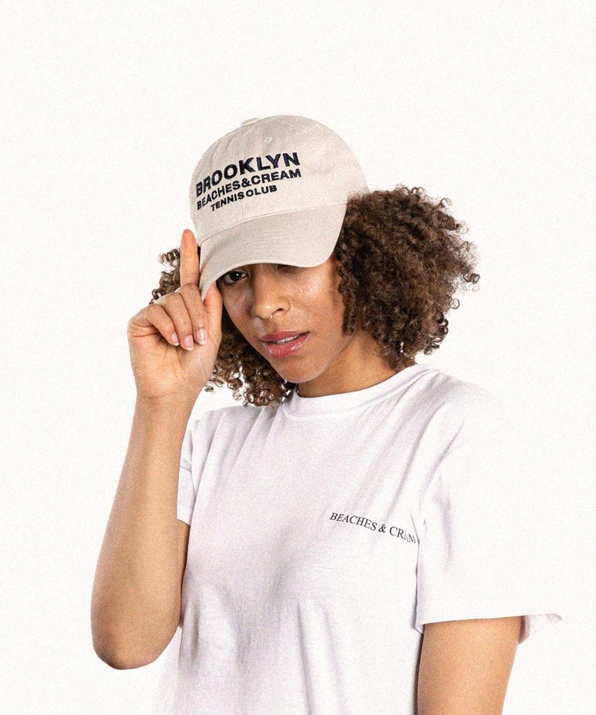Bichiseuaenkeulim Brooklyn Tennis Club Ball Cap-Light Beige