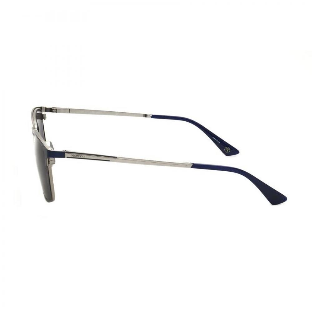 Herren Blaue Rechteckige Sonnenbrille hekS1234 1