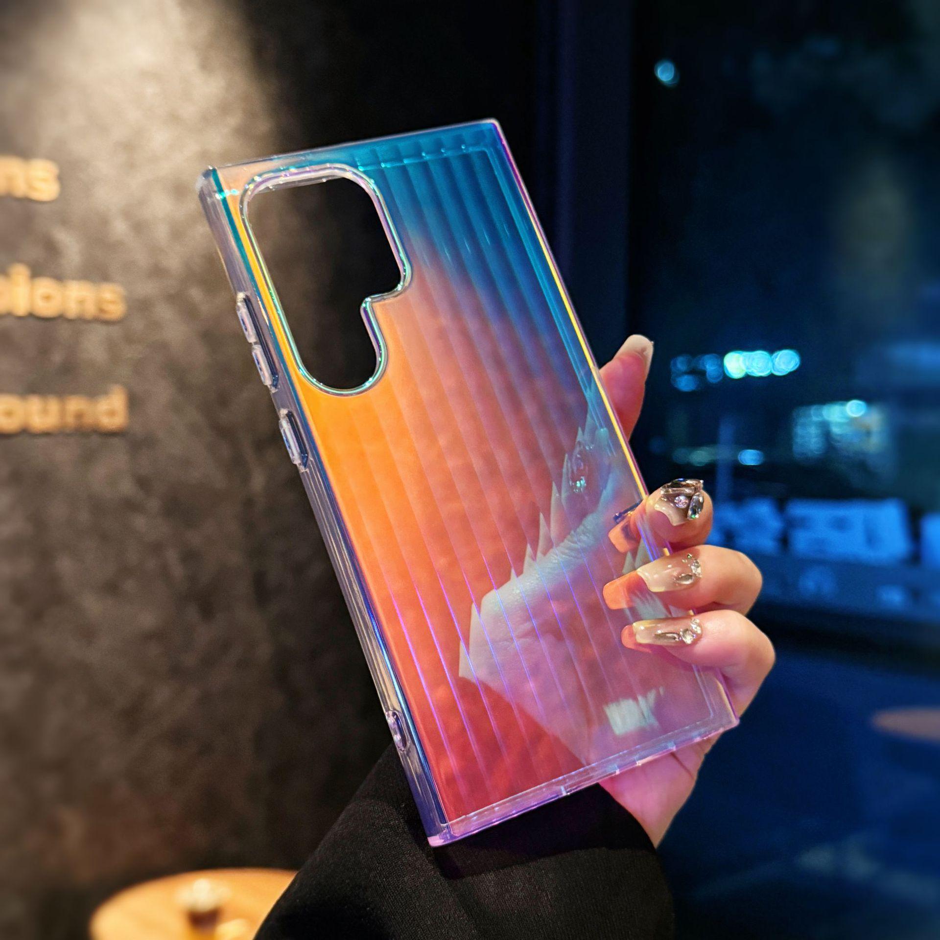 

Чехол для мобильного телефона Samsung S25 Ultra S24 Лазерный N52 Мощный магнитный чехол S23FE Защитный чехол-чемодан Galaxy S25