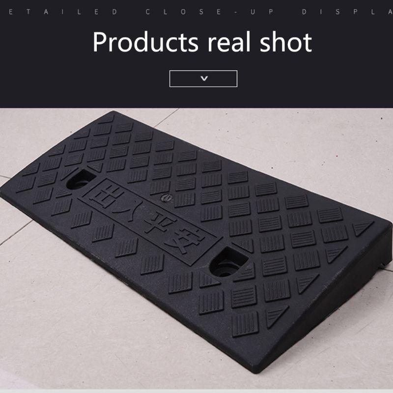 Truck SUV Car Access Ramp for Triangle Pad Speed Reducer Durable Threshold for Motorcycle Wheelchair Rubber Wear-resista