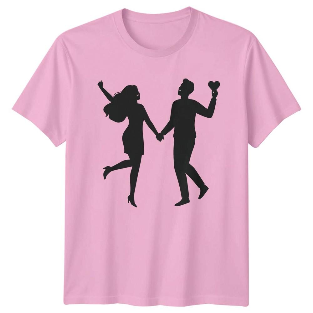 Couple Silhouette RoUnisexce Unisex Graphic Tee Unisexs Unisexs TShirt