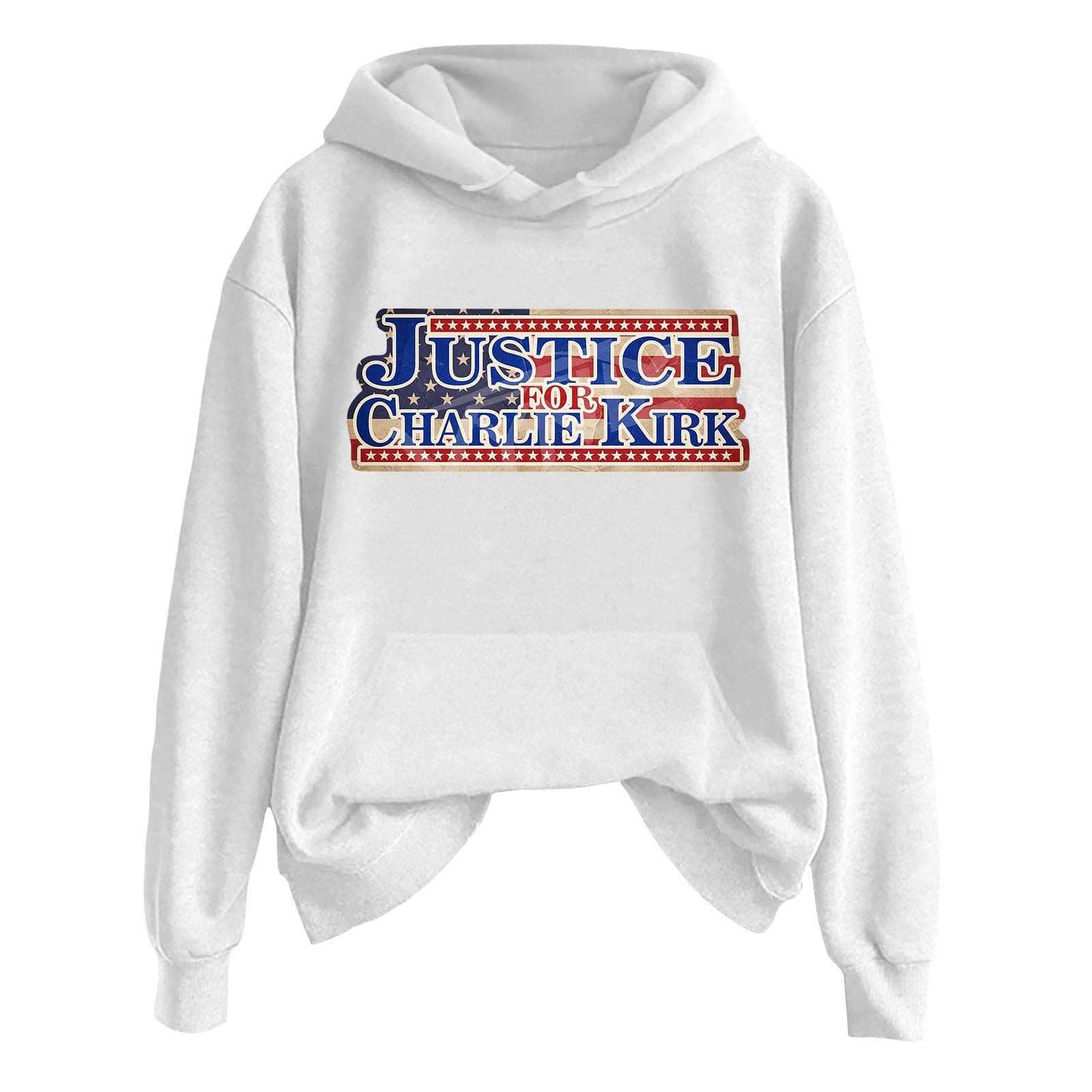 

Женская модная повседневная толстовка с длинным рукавом, принтом и круглым вырезом XL белый