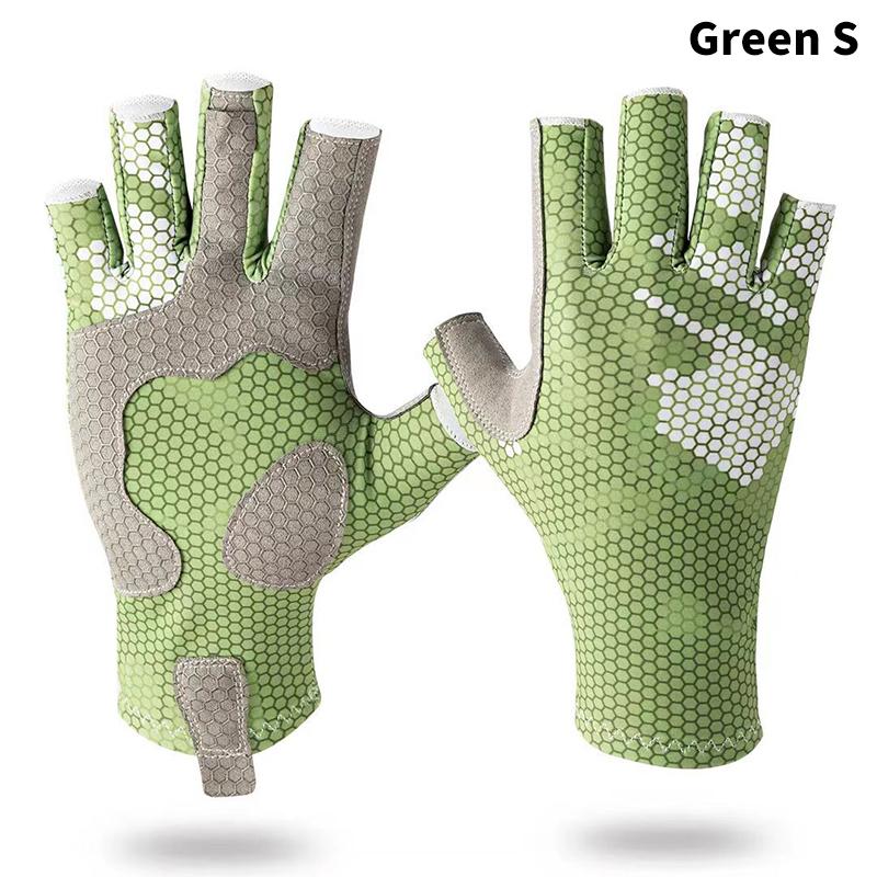 Half Finger Fishing Gloves Anti-Sting Workout Gloves Wear-Resistant Anti-Cutting Breathable Non-Slip Outdoor Fishing Accessories