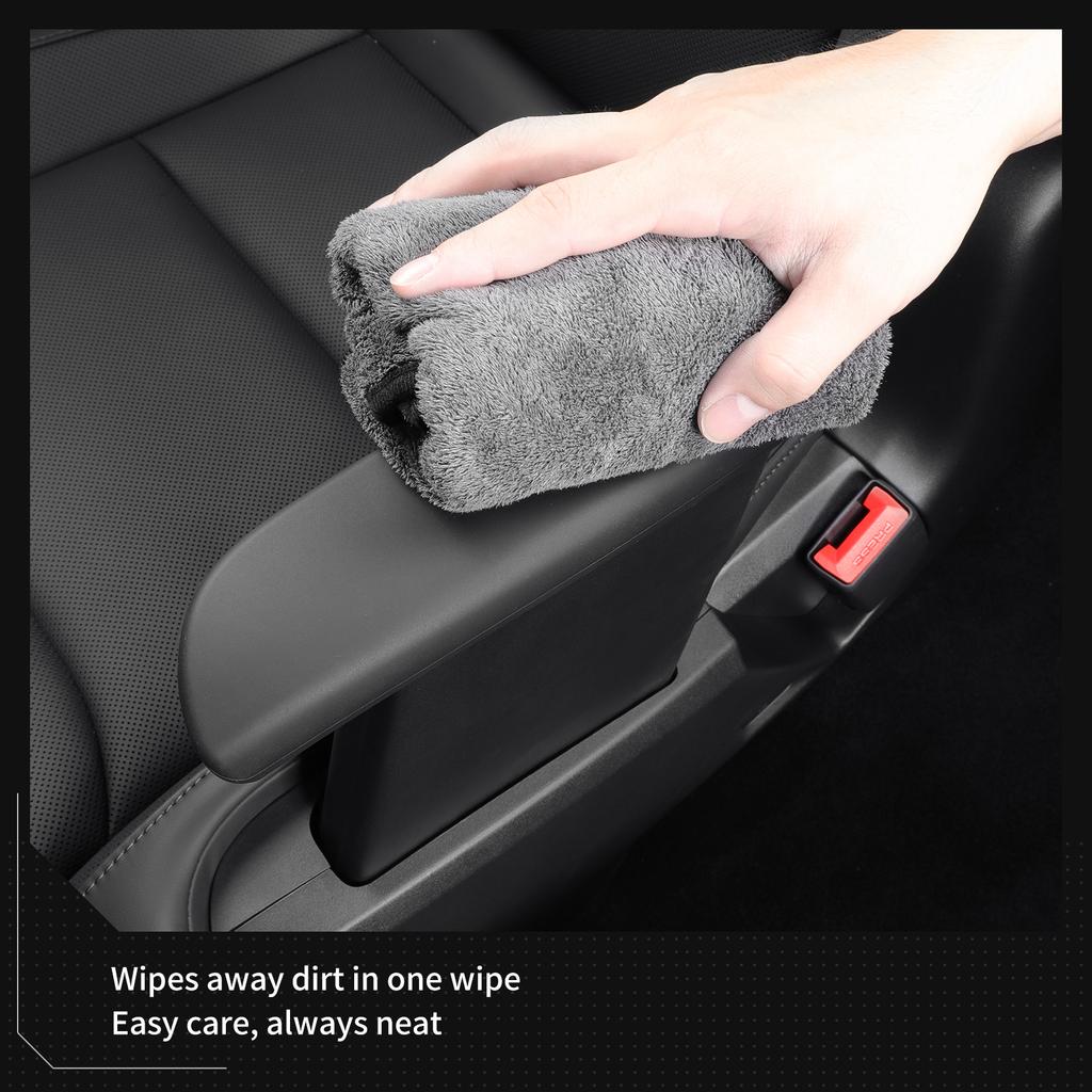 LUCKEASY for Tesla Model YL 6Seats 2025 2026 Car 2nd Row Electric Armrest Protective Cover Silicone Accessories Black