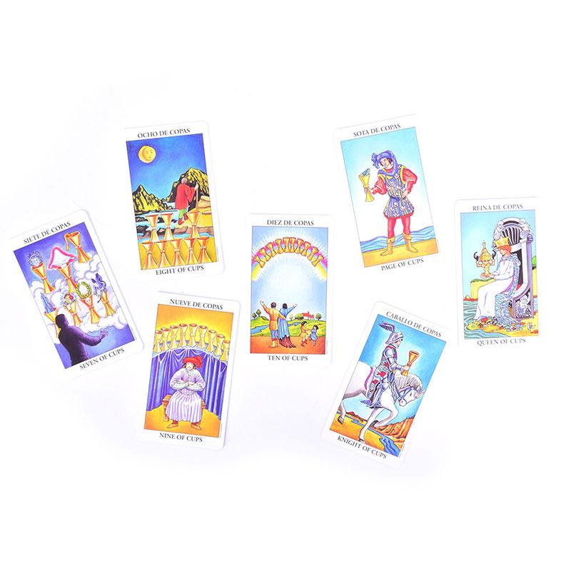 78Pcs English Version Knight Waiting For Tarot Card To Divine Fate Poker Paper Card