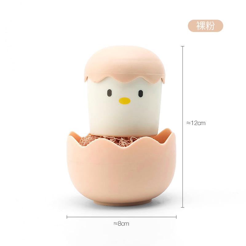 Kuchyňský hrnec a kartáč na mytí nádobí, nepouští ocelové kuličky, s rukojetí, vyměnitelný, vláknitá čisticí kulička, domácí odnímatelný čisticí kartáč