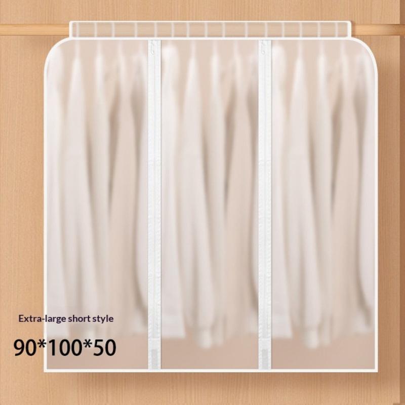 Büyük Kapasiteli Giysi Toz Örtüsü Giysi Saklama Asılı Giysi Elbise Takım Elbise Palto Kalınlaştırma