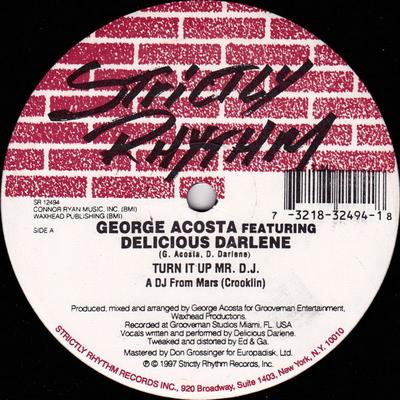 12-Zoll-Schallplatte GEORGE ACOSTA, DELICIOUS DARLENE - Turn It Up Mr. DJ SR12494 Strictly Rhythm 1997 US Dance & Electronica Gebraucht