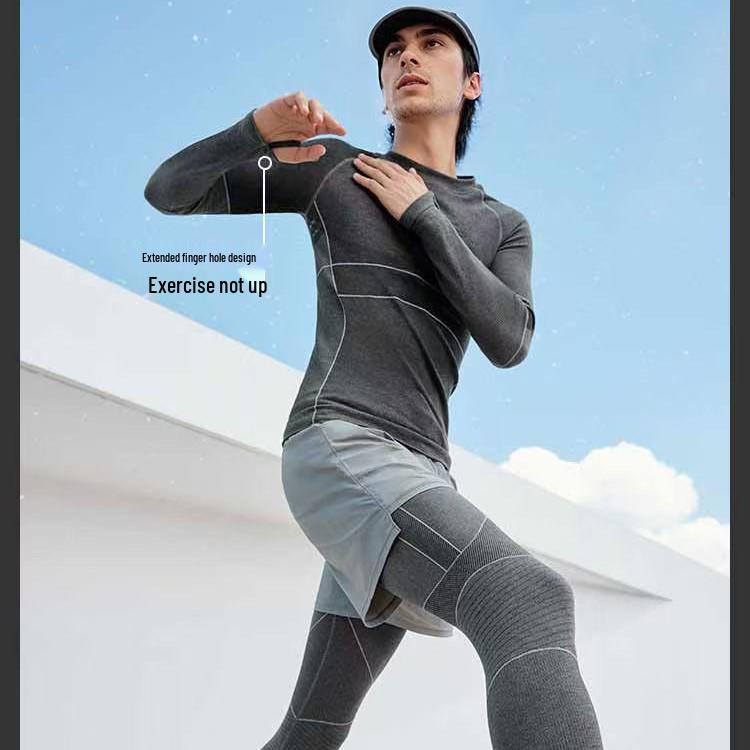 Men's Thermal Slimming Base Layer Set - Quick-Dry Skiing & Sports Wear