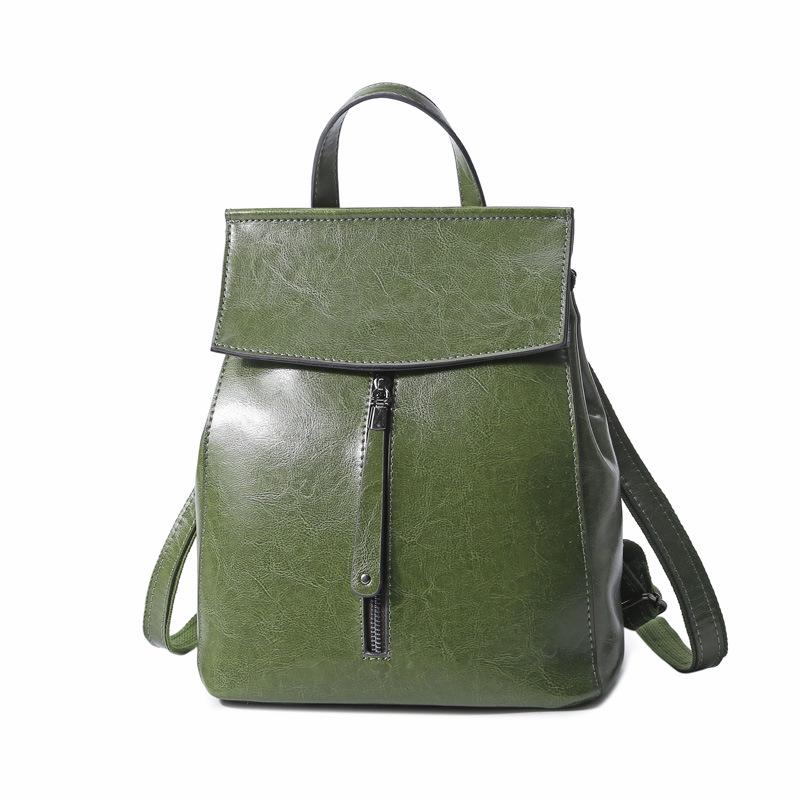 Genuine Leather Women's Bag Fashion All-in-one Bag Cowhide Bag Shoulder Backpack