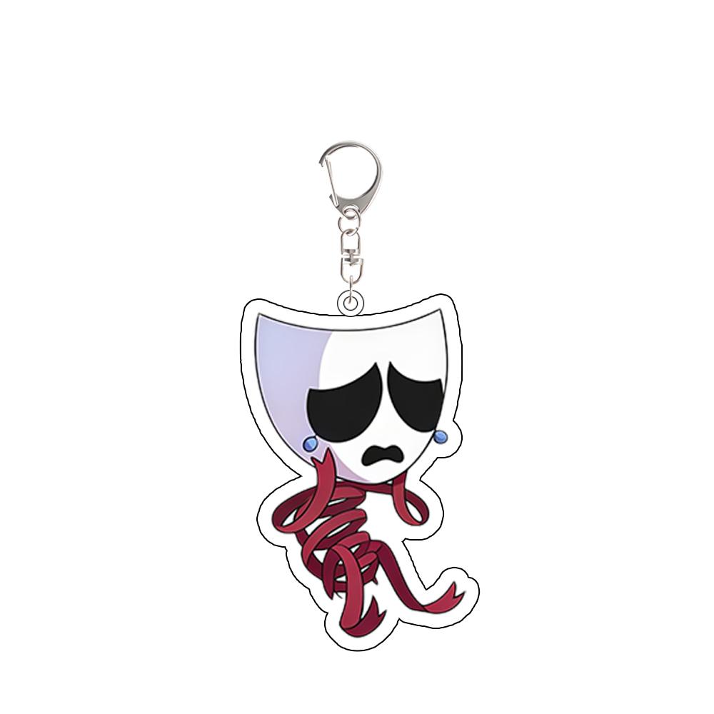Anime Perifere Acryl Sleutelhanger voor TADC Pomni Jax Ragatha Gangle Zooble Kinger Gummigoo Creativiteit Rugzak Accessoires Cadeau