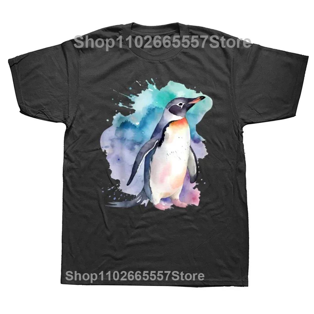 I Did the Math the Answer Is Penguin Funny Penguin Lover Graphics Unisexs T Shirt Fashion Casual Oversized Short Sleeve Tshirts