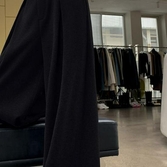 

Women’s High-Waisted Loose Drapey Wide-Leg Trousers - Korean Style, Floor-Length, Spring/Autumn 2XL (125-145 lbs)