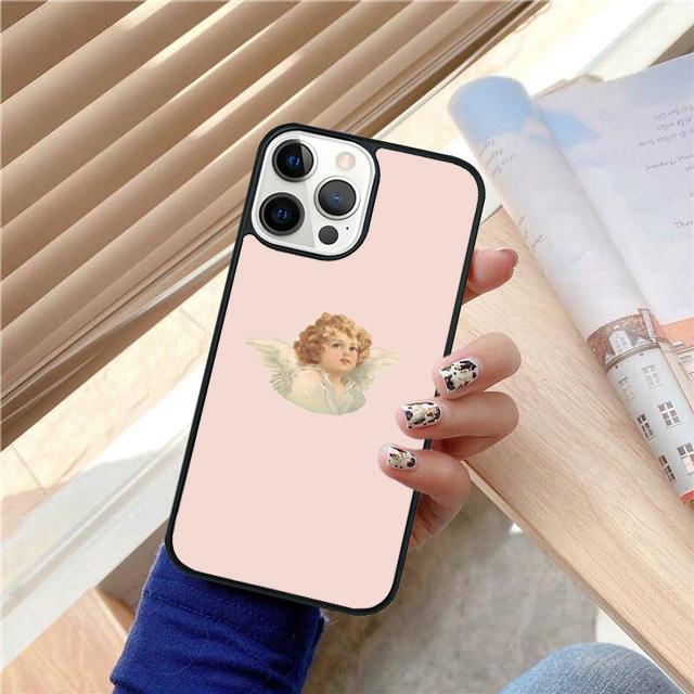 Anges Esthétique Esthétique Coque Coquille Pour iPhone 17 Air 15 16 14 13 12 Pro Max 11 Pro Max Plus Housse de Téléphone