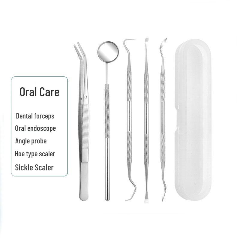 Dental Cleaning Tool Set: Remove Stains & Plaque with Mirror & Probe