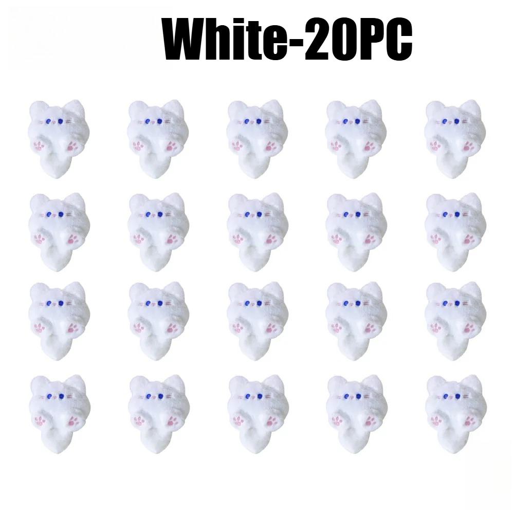 1-20PCS Fashion Long Tail Cat Tail Keychain Filling Cat Bag Decoration Keychain Cat Cute Christmas Birthday Gifts Keyring