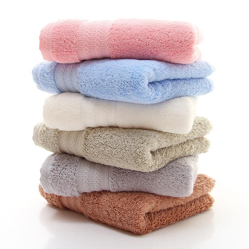 Luxurious Thick Cotton Towel For Babies Highly Absorbent Pure Cotton Long Staple Fabric In Various Colors