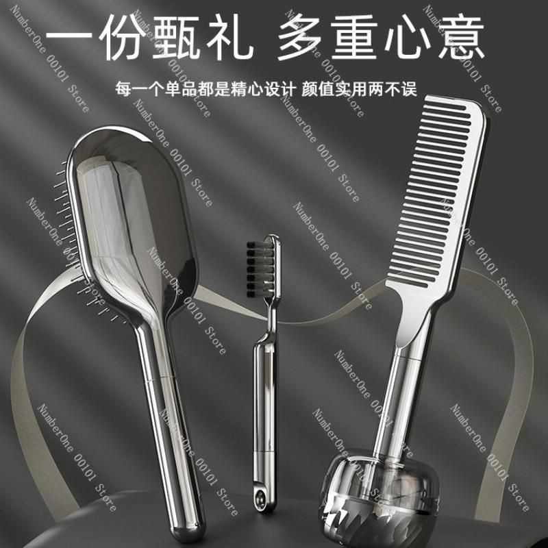 Gift Comb Set for Couples, Air Cushion Gift Box for Special Occasions, Exquisite Birthday Gift Set for Loved Ones