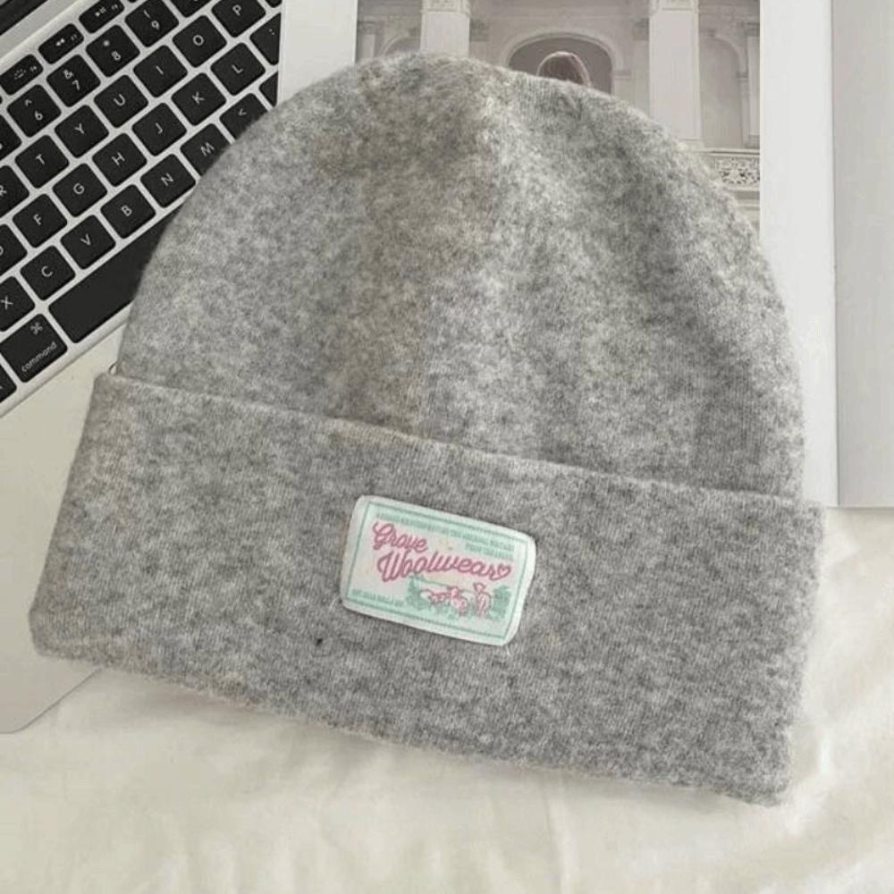 Keep Warm Knitted Pullover Hat Coldproof Beanies Cap Fashion Woolen Stacked Hat  Girls