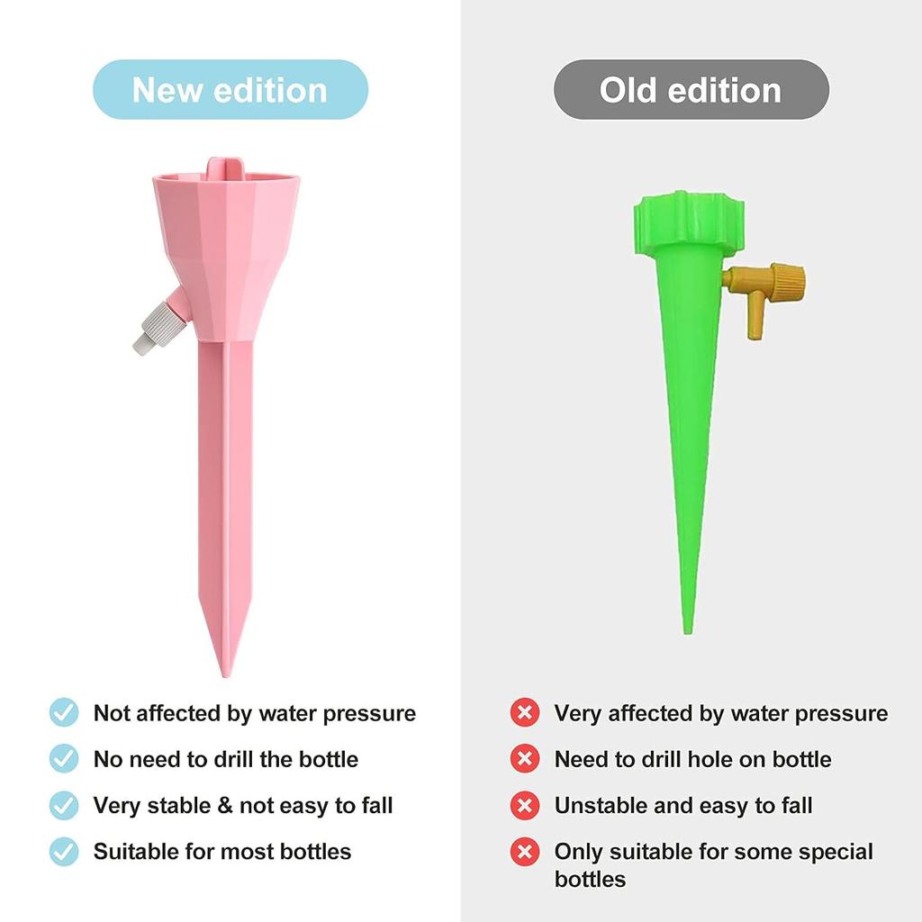 3PCNew Upgraded Plant Self Watering Spikes,Adjustable Plant Watering Devices with Slow Release Control.