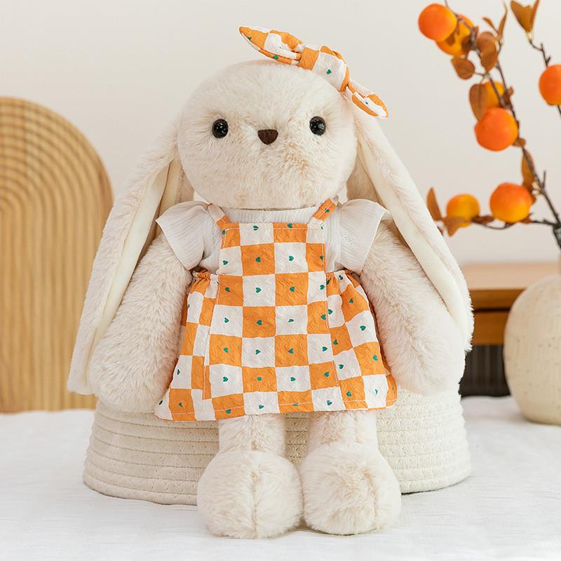 Cute Cartoon Bunny Plush Toy With Pp Cotton Filling For Kids Gift And Sleep Companion