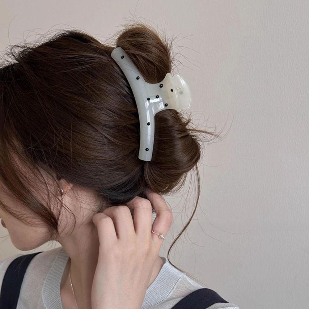 Bowknot Bow Hair Claw Cute Hairpin Big Hair Claw Personalized Polka Dot Hair Clip  Girl