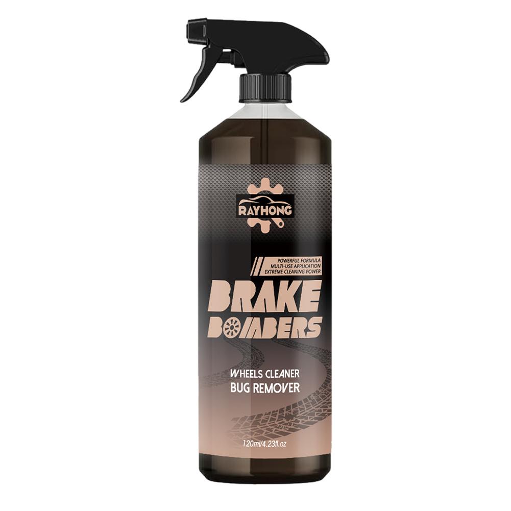 Wheel Cleaner Spray Non-Acid Auto Detail Care Remove Rust Safe Iron Dust Rim Rust Cleaner 100/120ml for Cleaning Wheels Tires