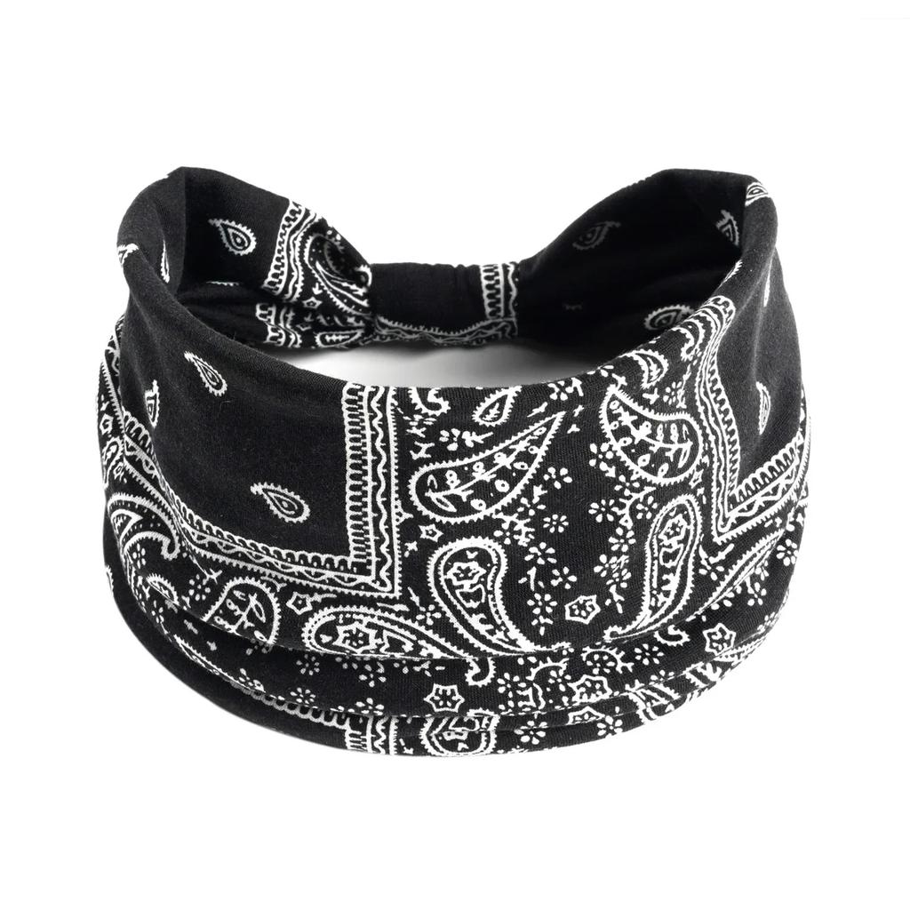 Boho Knot Turbans Yoga Elastic Head Wrap Women Headband Wide Hairbands Headwear Floral Bandanas Fashion Hair Band Accessories