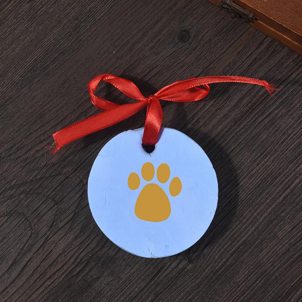 Creative Pet Footprints Impression Clay Kit Diy Paw Prints Tool For Cats And Dogs,pet Footprint Inkpad Pet Memorial Supplies